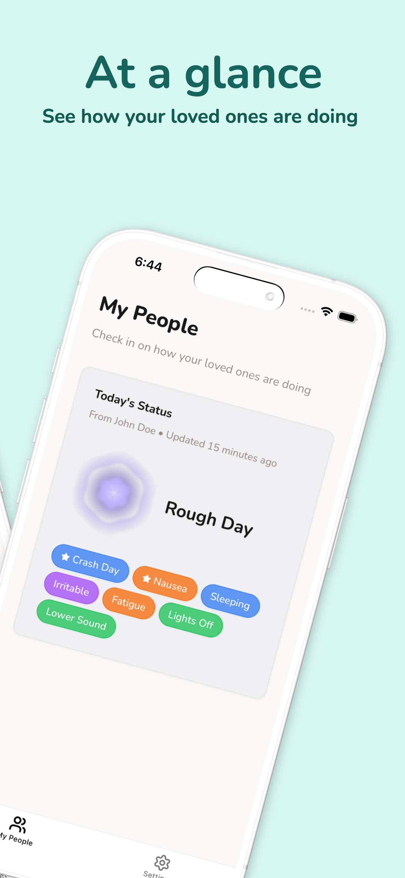 How's Today? - Okay status view